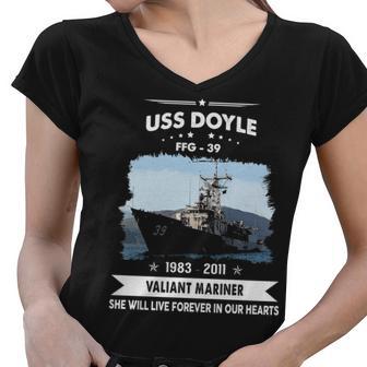 Uss Doyle Ffg Women V-Neck T-Shirt - Monsterry DE