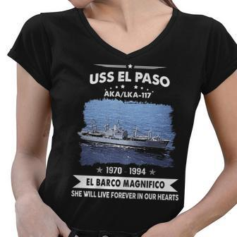 Uss El Paso Lka V2 Women V-Neck T-Shirt - Monsterry