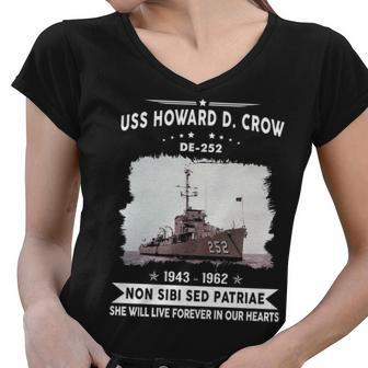 Uss Howard D Crow De Women V-Neck T-Shirt - Monsterry