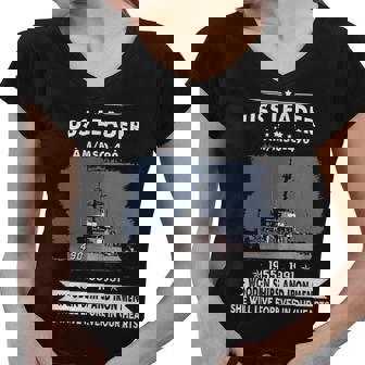 Uss Leader Mso Women V-Neck T-Shirt - Monsterry