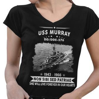 Uss Murray Dde 576 Dd Women V-Neck T-Shirt - Monsterry UK
