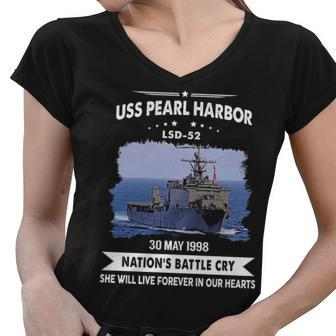Uss Pearl Harbor Lsd Women V-Neck T-Shirt - Monsterry DE