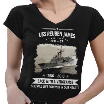 Uss Reuben James Ffg Women V-Neck T-Shirt - Monsterry DE