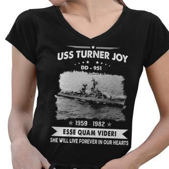 Uss Turner Joy Dd Women V-Neck T-Shirt - Monsterry CA