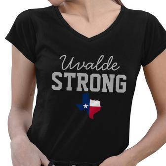 Uvalde Strong Pray For Uvalde Tshirt Women V-Neck T-Shirt - Monsterry CA