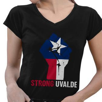 Uvalde Strong Pray For Uvalde V2 Women V-Neck T-Shirt - Monsterry AU