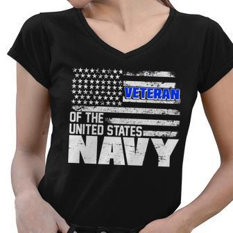 Veteran Of The United States Navy Women V-Neck T-Shirt - Monsterry DE