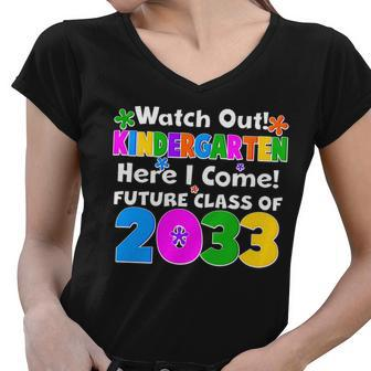 Watch Out Kindergarten Here I Come Future Class Of Women V-Neck T-Shirt - Monsterry UK