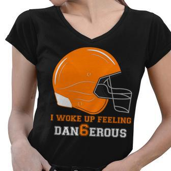 Woke Up Feeling Dan6erous Dangerous Women V-Neck T-Shirt - Monsterry AU