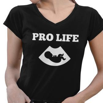 Womens Funny Pro Life Sarcastic Quote Feminist Cool Humor Pro Life Women V-Neck T-Shirt - Monsterry AU