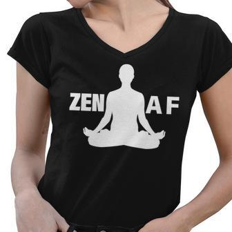 Zen Af Women V-Neck T-Shirt - Monsterry