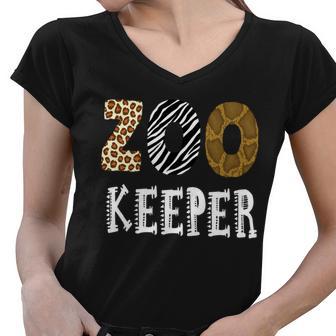 Zoo Keeper Tshirt Women V-Neck T-Shirt - Monsterry UK