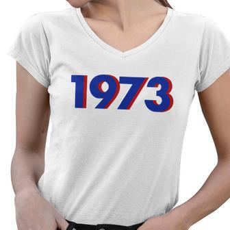 1973 Shirt 1973 Snl Shirt Support Roe V Wade Pro Choice Protect Roe V Wade Abortion Rights Are Human Rights Tshirt Women V-Neck T-Shirt - Monsterry
