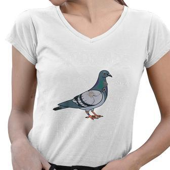 Birds Are Not Real Diagram Women V-Neck T-Shirt - Monsterry UK