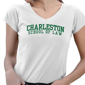 Charleston School Of Law Oc0533 Ver2 Women V-Neck T-Shirt - Thegiftio UK