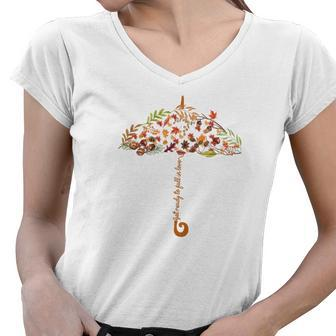 Cozy Autumn Fall Get Ready To Fall In Love Women V-Neck T-Shirt - Seseable