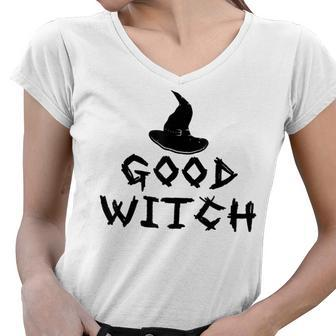 Funny Good Witch Halloween Mom Custome Women V-Neck T-Shirt - Seseable