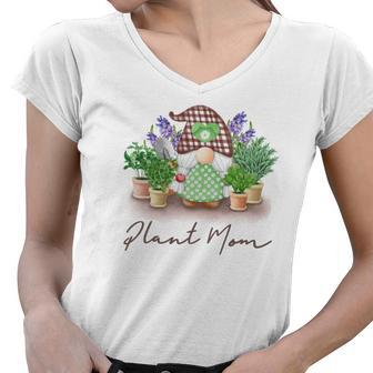 Gardener Plant Mom Plant Lover Design Women V-Neck T-Shirt - Seseable