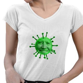 Joevid 19 The Virus That Killed America Funny Joe Biden Tshirt Women V-Neck T-Shirt - Monsterry CA