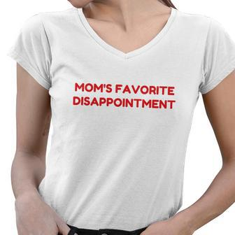 Moms Favorite Disappointment Tshirt Women V-Neck T-Shirt - Monsterry UK