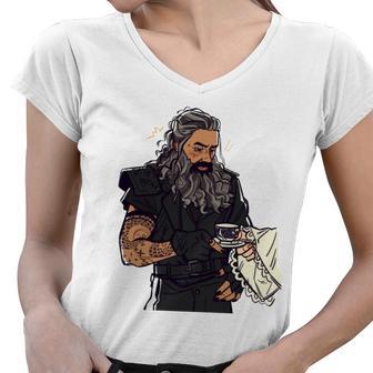 Our Flag Means Death Blackbeards Lucius Taika Waititi Women V-Neck T-Shirt - Monsterry AU