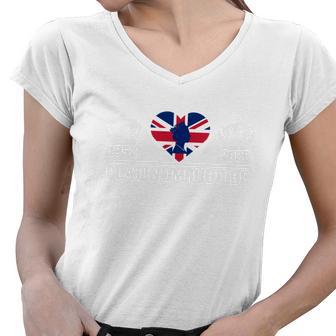 Platinum Jubilee Queen Women V-Neck T-Shirt - Monsterry UK