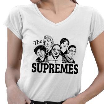 The Supremes Ketanji Brown Jackson Scotus Rbg Sotomayor Meme Tshirt Women V-Neck T-Shirt - Monsterry UK