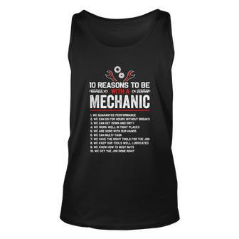 10 Reasons To Be With A Mechanic For Men Car Mechanics Unisex Tank Top - Monsterry CA
