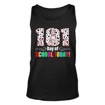 101 Days Of School Dalmatian Dog Cute Unisex Tank Top - Monsterry