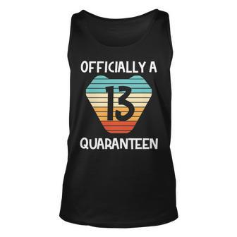 13 Officially A Quaranteen 13Th Birthday Gifts For Girls Boys Tshirt Unisex Tank Top - Monsterry