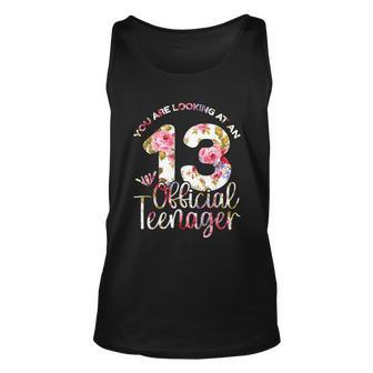 13Th Birthday Girls 13 Years Official N Nager Birthday Unisex Tank Top - Monsterry