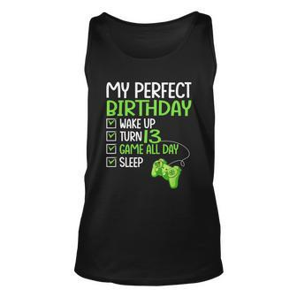 13Th Perfect Birthday Boys Gaming 13 Years Old Gifts Gamer Tshirt Unisex Tank Top - Monsterry