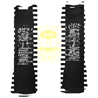 17 Years Old Gifts Vintage August 2005 17Th Birthday Gifts Men Women Tank Top Graphic Print Unisex - Thegiftio