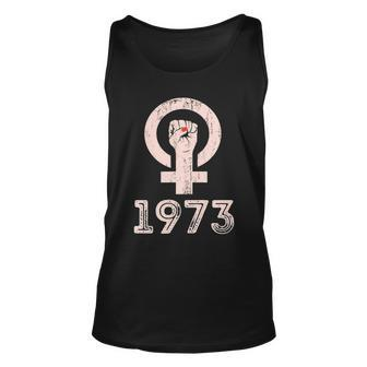 1973 Feminism Pro Choice Womens Rights Justice Roe V Wade Tshirt Unisex Tank Top - Monsterry