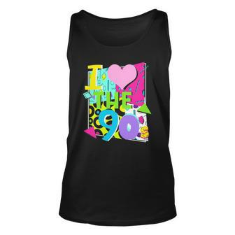 1990&8217S 90S Halloween Party Theme I Love Heart The Nineties Tank Top | Mazezy CA