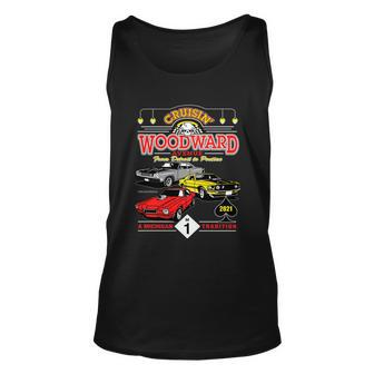 2021 Cruising Woodward Ave M1 Timeless Muscle Unisex Tank Top - Monsterry UK