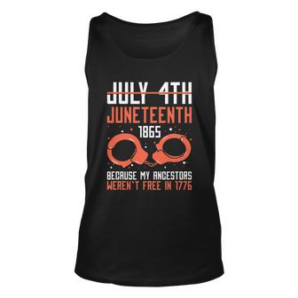 Juneteenth 1865 African Fist Black History Pride Blm Bhm Graphic Design Printed Casual Daily Basic Unisex Tank Top