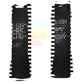 27 Years Old Gifts Awesome Since August 1995 27Th Birthday Unisex Tank Top - Thegiftio