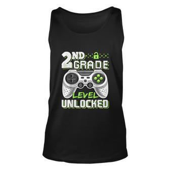 2Nd Grade Level Unlocked Funny Video Game Unisex Tank Top - Monsterry