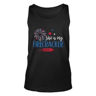 4Th July Shes My Firecrac Unisex Tank Top - Monsterry CA