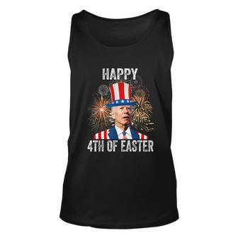 4Th Of Easter Funny Happy 4Th Of July Anti Joe Biden Unisex Tank Top - Monsterry