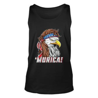 4Th Of July Eagle Mullet Murica American Flag Usa Merica Cute Gift Unisex Tank Top - Monsterry AU