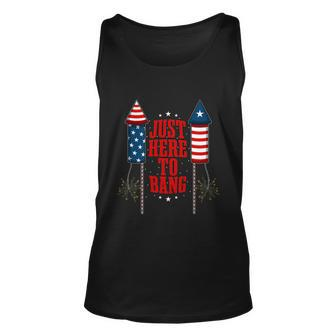 4Th Of July Funny Fireworks Patriotic American Firecracker Unisex Tank Top - Monsterry
