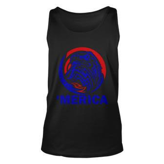 4Th Of July Merica Eagle Proud American Unisex Tank Top - Monsterry