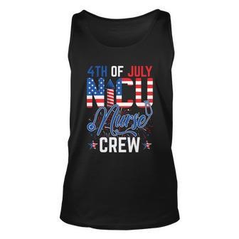 4Th Of July Nicu Nurse Crew American Flag Independence Day Gift Unisex Tank Top - Monsterry AU