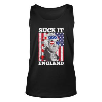 4Th Of July Suck It England Washington In Patriotic Shade Unisex Tank Top - Monsterry AU