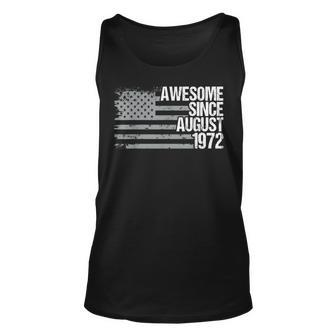 50 Year Old Awesome Since August 1972 Gifts 50Th Birthday Unisex Tank Top - Thegiftio