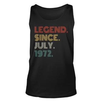 50 Years Old Vintage Legend Since July 1972 50Th Birthday  V2 Unisex Tank Top