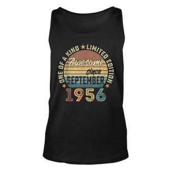 66 Years Old Gifts September 1956 Made In 1956 66Th Birthday Men Women Tank Top Graphic Print Unisex - Thegiftio UK