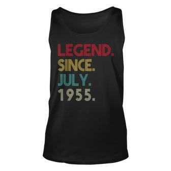 67 Years Old Legend Since July 1955 67Th Birthday Gifts Unisex Tank Top - Seseable